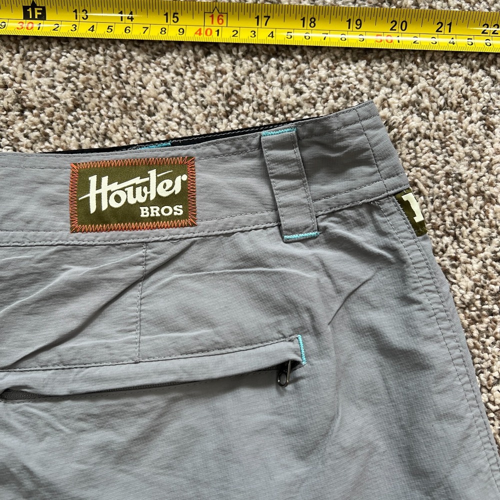 Howler Bros Horizon Hybrid Shorts Mens 38 Gray Pockets Boardshorts Beach Pockets